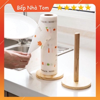 Cuộn Giấy Lau Đa Năng, Lau Nhà Bếp In Họa Tiết Trắng Đa Năng