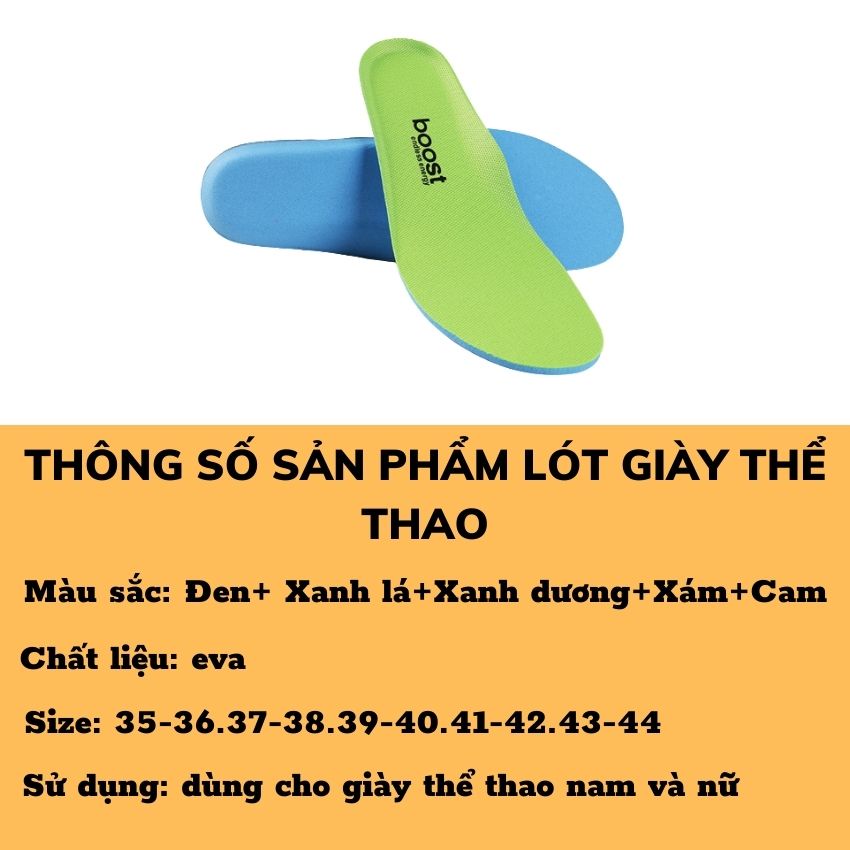 Lót Giày Thể Thao Khử Mùi Êm Chân Nhiều Màu Đủ Size Sử Dụng Gho Giày Nam Và Nữ LG01