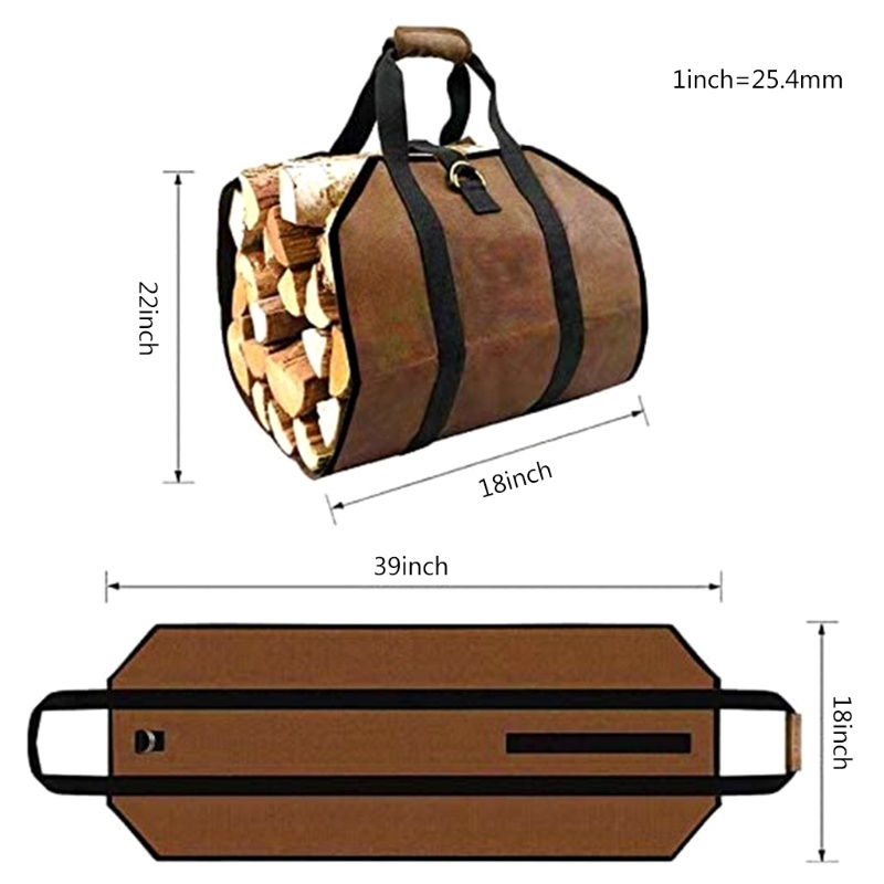 Túi Đựng Củi / Củi Có Thể Điều Chỉnh Tiện Dụng Cho Gia Đình / Dã Ngoại