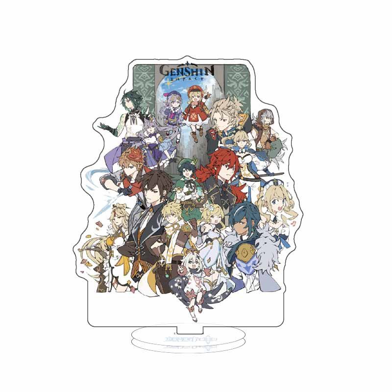 Mô hình nhân vật GENSHIN IMPACT ver ĐỒNG HÀNH standee mica acrylic anime chibi trưng bày xinh xắn