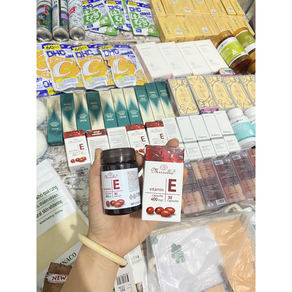 Vitamin E đỏ 400mg Mirrolla Nga lọ nhựa sẵn | BigBuy360 - bigbuy360.vn