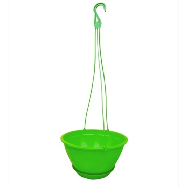 Chậu treo thông minh kèm đĩa hứng nước 19x11cm_Chậu nhựa treo tự dưỡng nhỏ trồng hoa cây cảnh