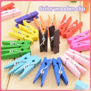 Kẹp ảnh gỗ cỡ nhỏ 3.5cm nhiều màu sắc