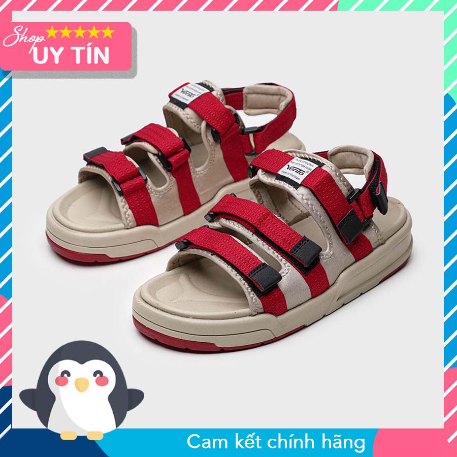 Giày sandal nam nữ NV-1001-đỏ be-Giày Dép Sandal Vento Chính Hãng quay ngang học sinh