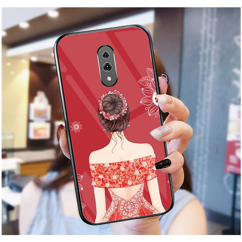 Ốp Lưng OPPO K3, REALME X mặt kính cường lực cao cấp