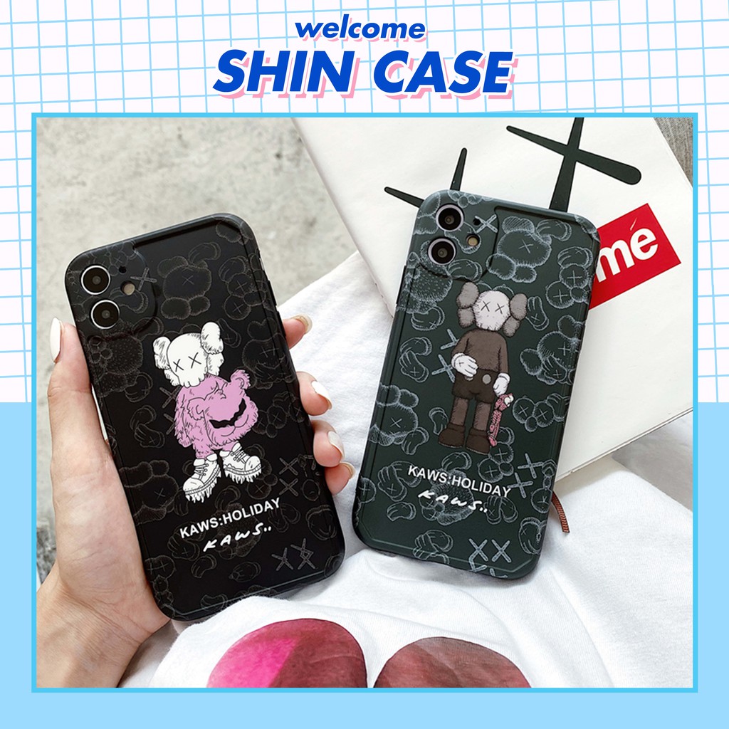 Ốp lưng iphone Kaws Stand IMD dày dặn viền nổi 5/5s/6/6plus/6s/6splus/7/7plus/8/8plus/x/xr/xs/11/12/pro/max/plus/promax