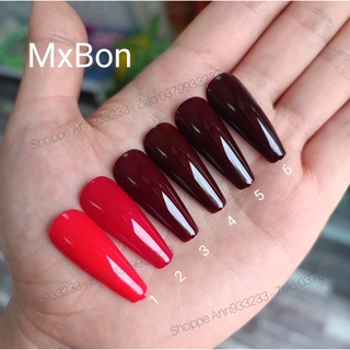 Sơn Gel Đỏ Mxbon Chai 15ml Hàng Chuẩn xịn Bán Lẻ Chai - Ann933233