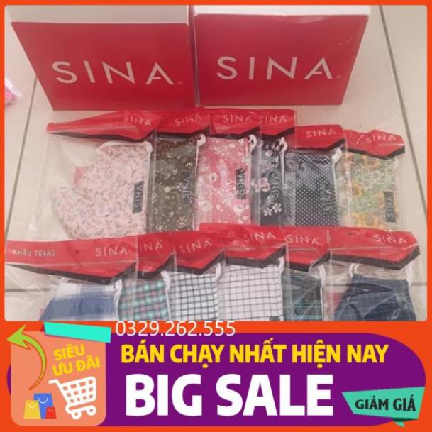 (FreeShip) Khẩu trang SINA kháng khuẩn hàng chuẩn cao cấp