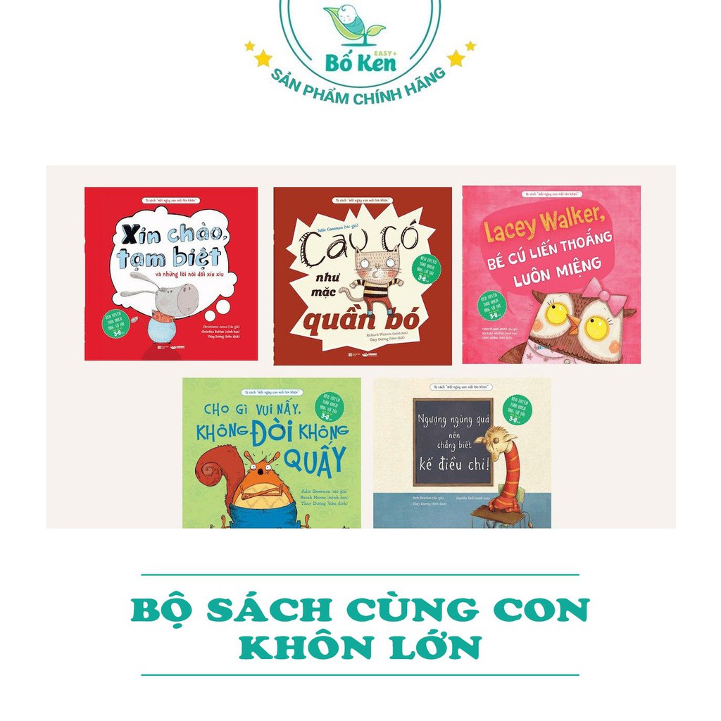 Bộ Sách Mỗi Ngày Con Mỗi Lớn Khôn [ 5 cuốn ] - Tủ Sách Shop Bố Ken