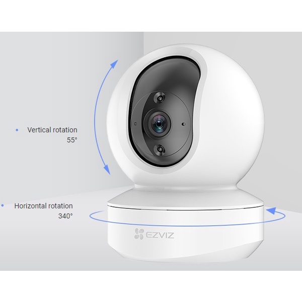 Camera wifi không dây, camera gia đình Ezviz C6 TY1 4MP 2K AI,xoay 360 Độ, Đàm thoại loa 2 chiều - Hàng chính hãng