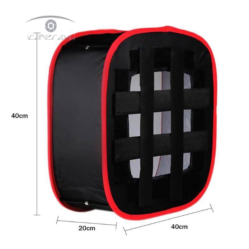 Softbox vuông gấp gọn cho đèn led bảng Yongnuo 40x40x20cm giá rẻ chụp ảnh quay phim