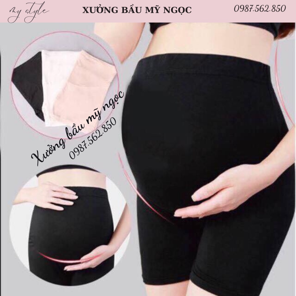 Quần mặc trong váy cho bà bầu.vải cotton cao cấp.giá xưởng💞Free size 43~