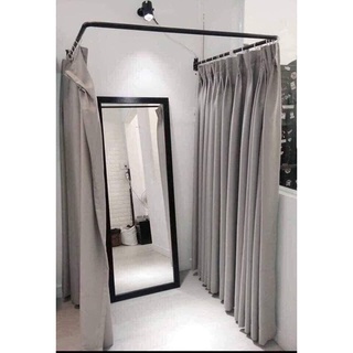 rèm che thay đồ 2mx2m7 phù hợp mọi loại khung treo - màn che khung thử đồ shop thời trang, rèm che nắng vải dày dặn