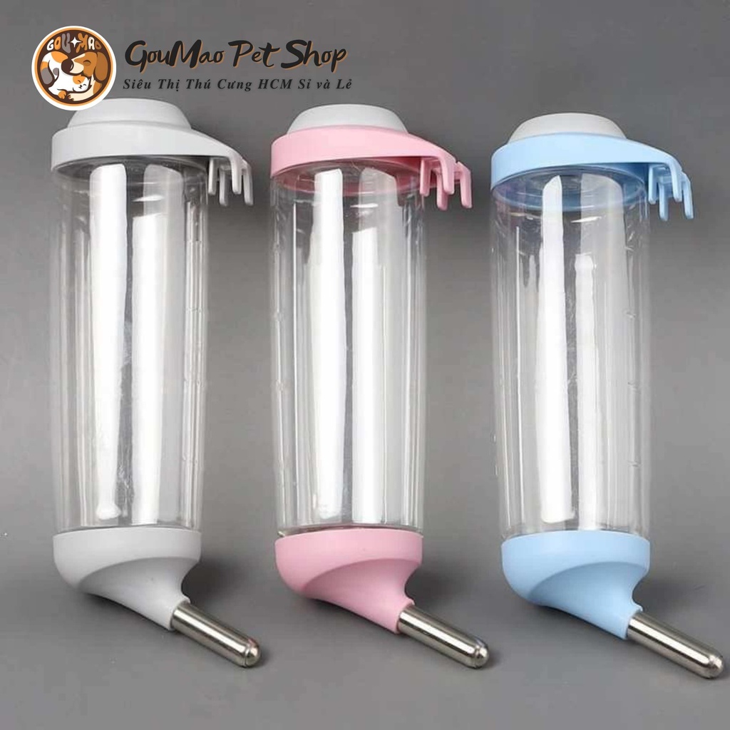 Bình uống nước treo lồng cao cấp cho chó mèo - Goumao Pet