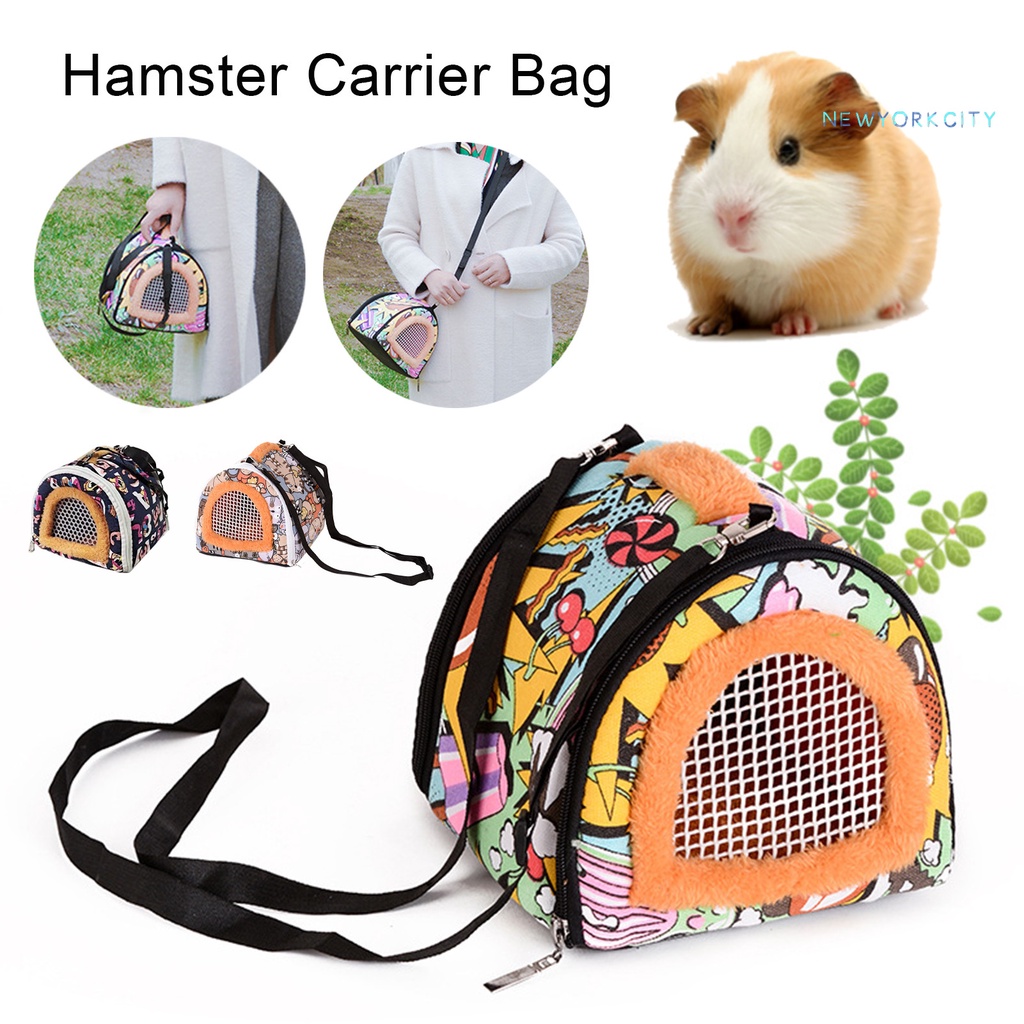 Túi Mang Chuột Hamster Thoáng Khí Nhỏ Gọn Tiện Dụng Mang Theo Du Lịch