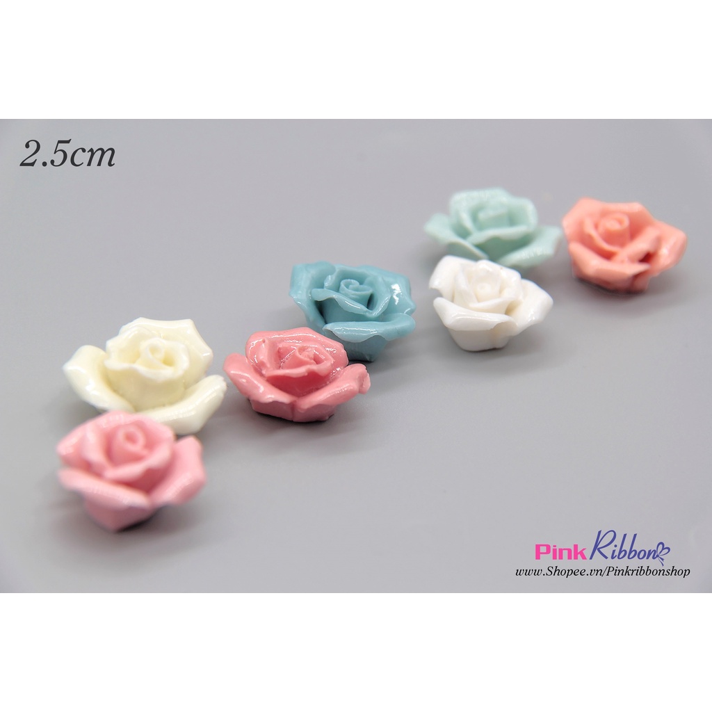 SET 5C - Hoa gốm sứ cao cấp kích thước 2.5cm