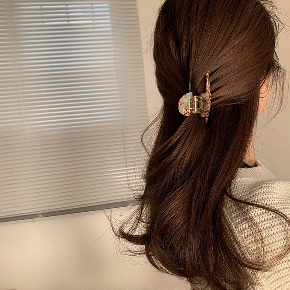 Kẹp Tóc Họa Tiết Hình Học Retro Thời Trang Cho Nữ