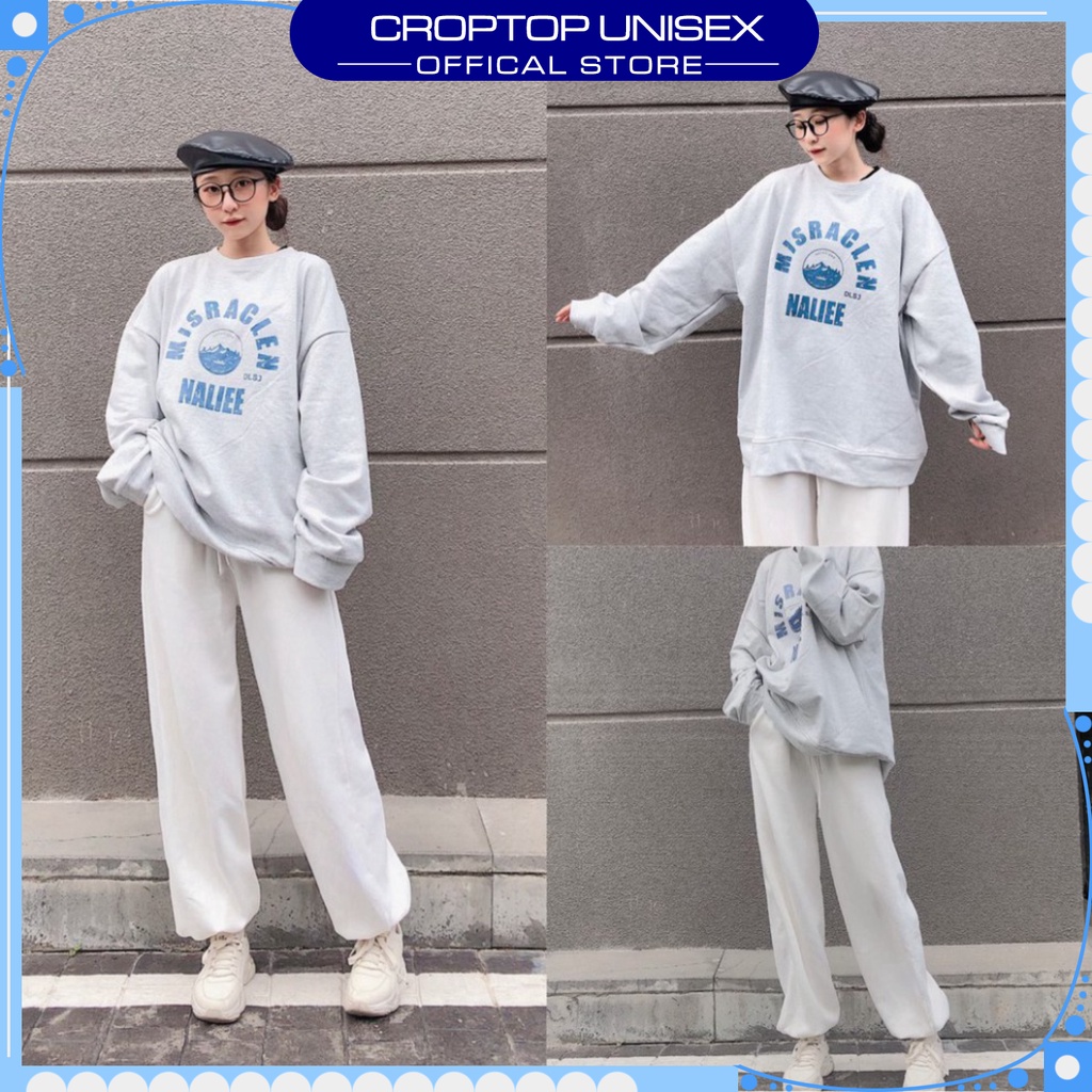 ⚡ Áo Sweater nỉ bông NALIEE  FORM RỘNG Nam Nữ  💯