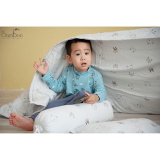 [LITTLE LOVE] Áo cổ 3cm bamboo sợi tre cho bé