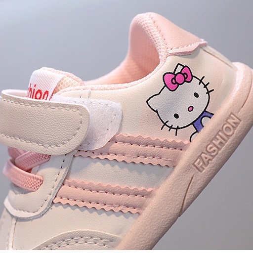 Giày thể thao siêu mềm êm nhẹ cho bé trai bé gái tập đi sz 16-20 họa tiết Mèo Doremon và kitty xinh xắn