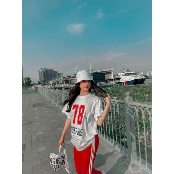 Set bộ thể thao cổ trụ quần sọc GB2210