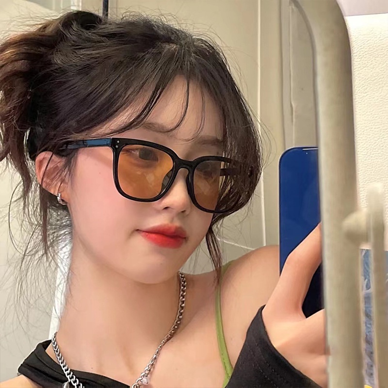 Kính Mát Gọng Vuông Màu Gradient Thời Trang Mùa Hè Cho Nam Và Nữ