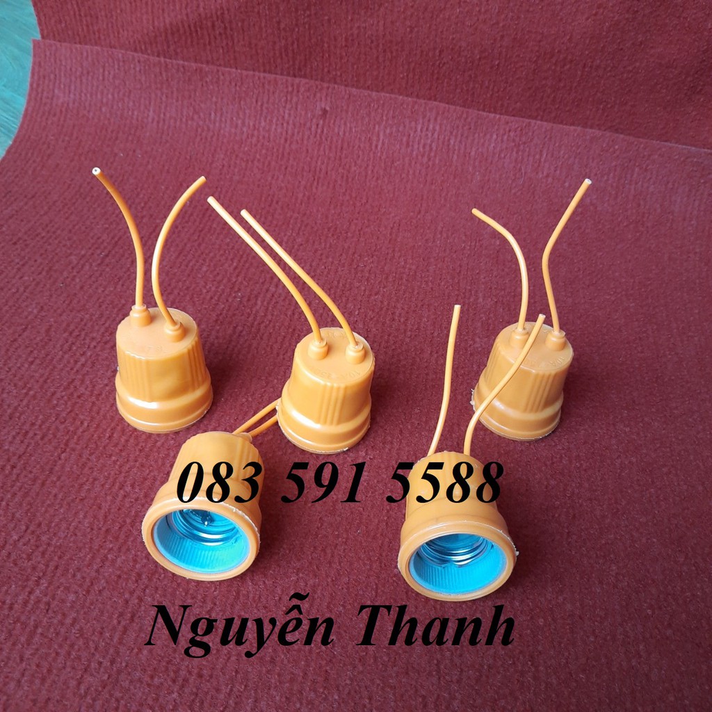 Đuôi đèn sứ chống cháy bọc nhựa