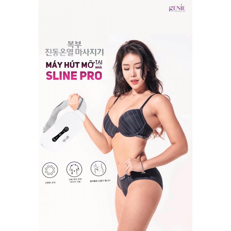 MÁY MASSAGE BỤNG HÚT MỠ TẠI NHÀ SLINE PRO GENIE