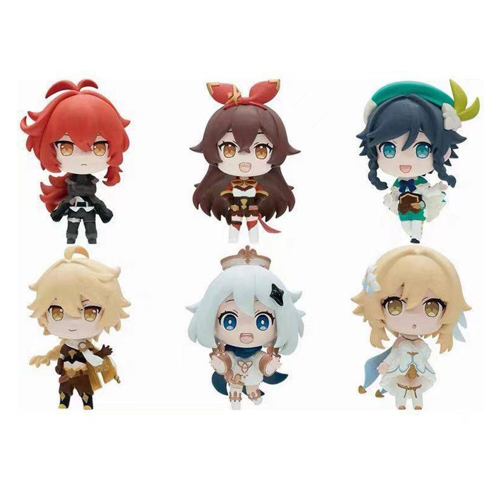 Mô hình búp bê Gacha Paimon bằng PVC cứng dễ thương cho bé