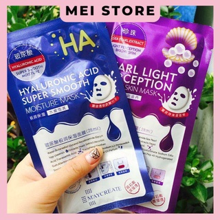 Mặt Nạ TÍM M'aycreate HA Mask (Miếng) Hyaluronic Acid