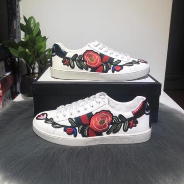 NEW- | Bán Chạy | 👟 Giày gucci thêu hoa-phân khúc ⚡️CAO CẤP⚡️ -Mtsneaker shop Tặng Vớ 60k SẴN KHO Xịn Nhẩt 2021 $ ! `