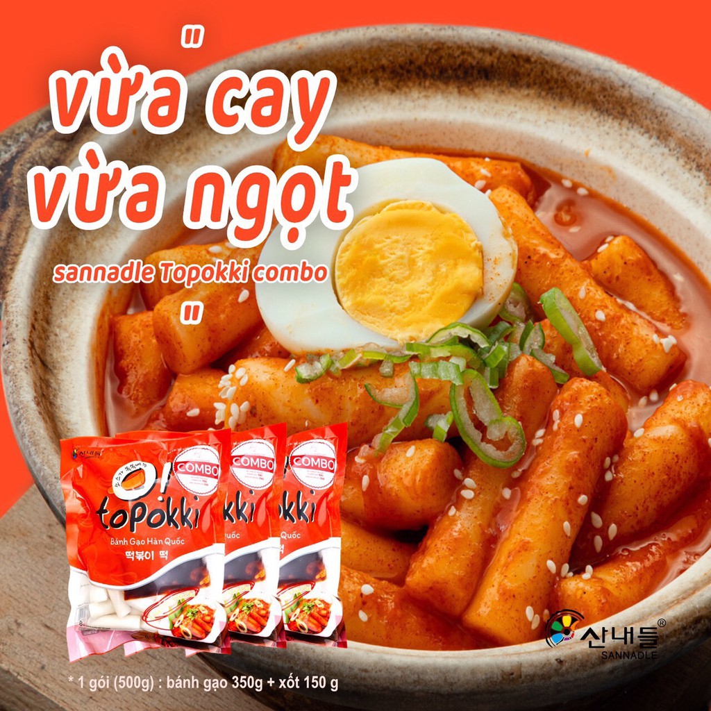 Bánh gạo Hàn Quốc 500g+Phô mai 100g