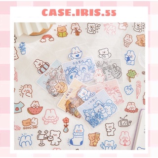 Bộ 40 miếng nhãn dán, sticker trang trí hoạt hình đáng yêu