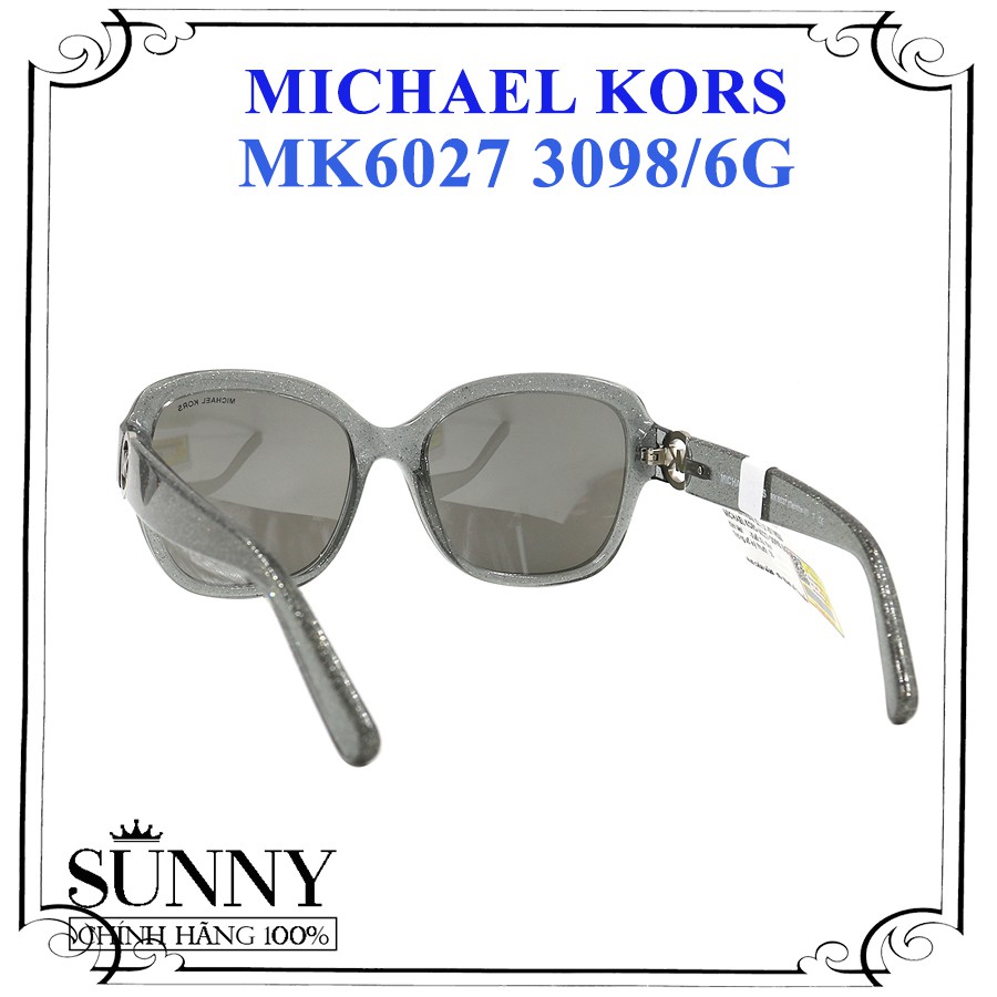 MK6027 kính mát chính hãng Michael Kors chính hãng, thiết kế dễ đeo bảo vệ mắt