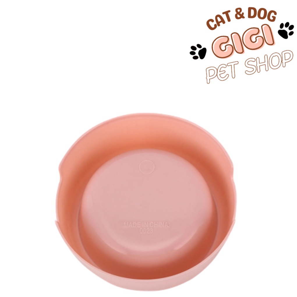 Chén bát khay đựng thức ăn nước uống cho thú cưng chó mèo nhiều màu giao ngẫu nhiên - GiGi Pet Shop