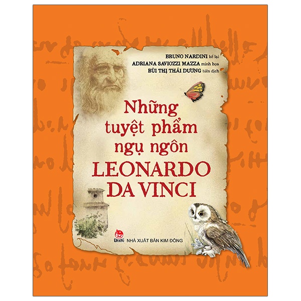 Sách  Những tuyệt phẩm ngụ ngôn Leonardo da vinci Kim đồng