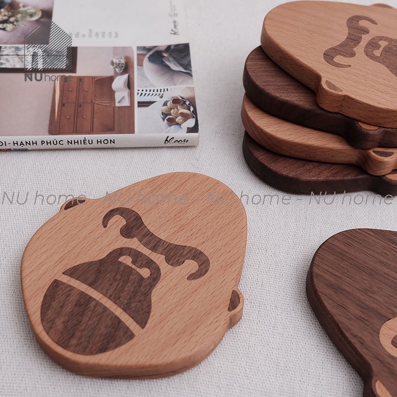 Đế lót hình hình con vật - Dosu | nuhome.vn | được thiết kế đơn giản đẹp mắt bằng chất liệu gỗ cao cấp