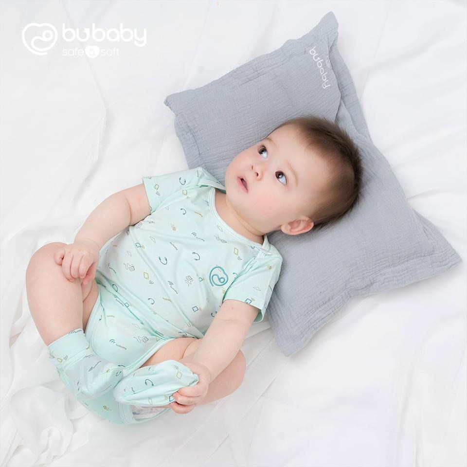 Gối Bu Baby Mun cho bé trai bé gái mềm mại thoải mái cao cấp (1 ruột-2 vỏ)