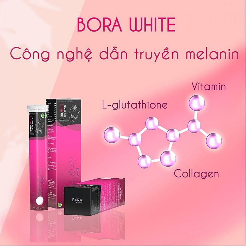 Viên sủi trắng da mờ nám Bora White cam kết chính hãng.-873