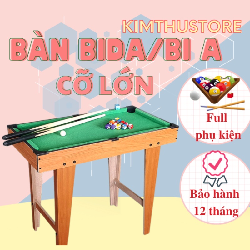 Bàn bida mini/ Bia gỗ Cỡ lớn đa chức năng cho trẻ em và người lớn