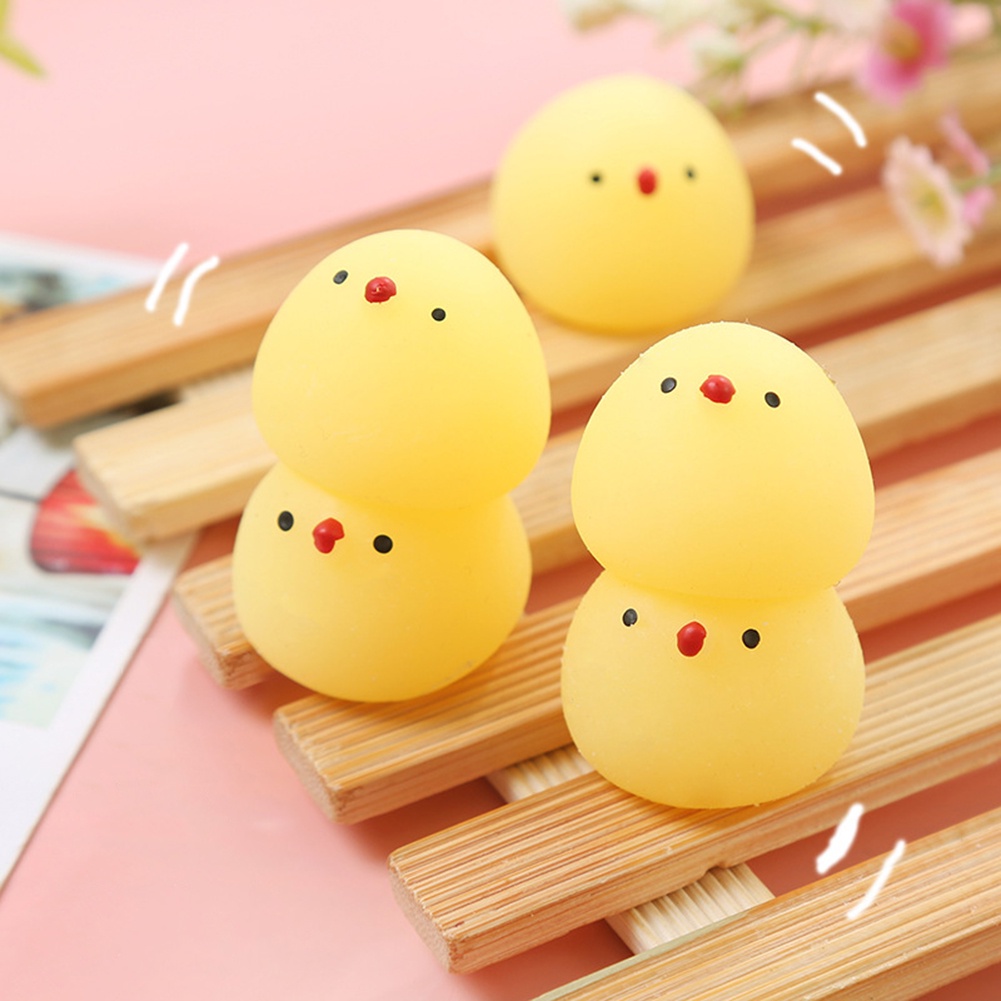 Đồ Chơi Squishy Hình Chú Gà Mini Giúp Giảm Căng Thẳng