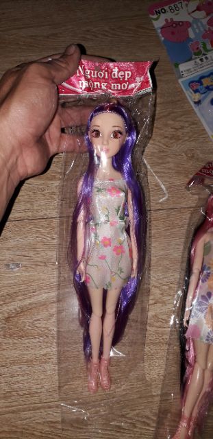 Búp bê khớp mắt mộng mơ tóc dài kích thước cao 32cm