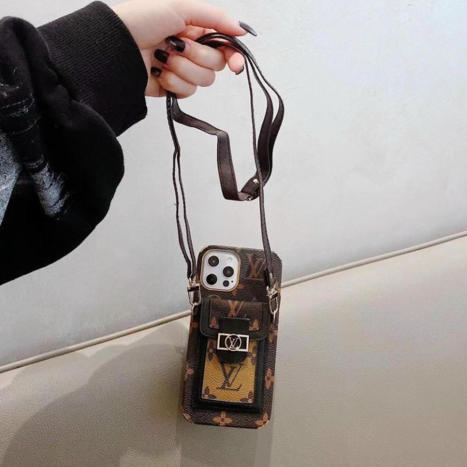 Ốp ví cài thẻ và tiền tặng kèm dây đeo cho Iphone từ IPhone 11 đến Iphone 15 / 15 Pro /15 Plus / 15 Promax