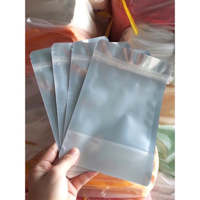 1k- 1 túi zip bạc size đựng 100g