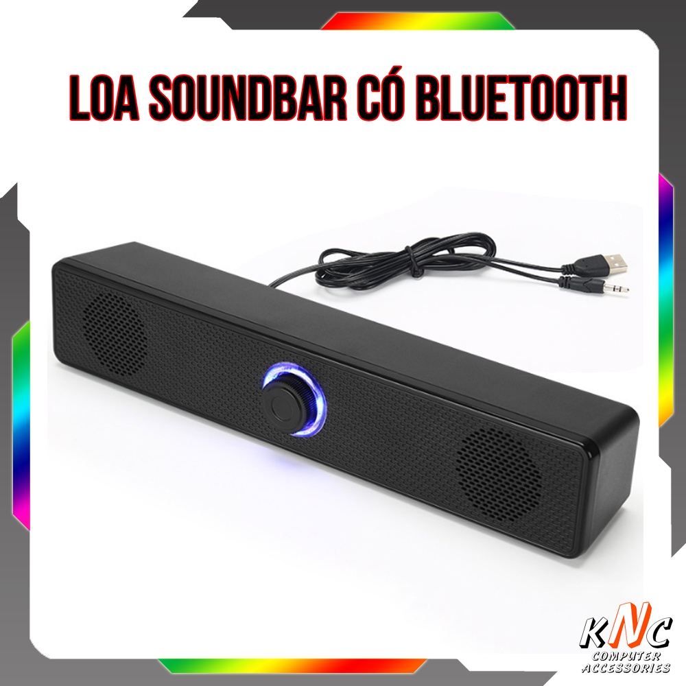 Loa Vi Tính Bluetooth LeerFei Sound Bar Led Mini E-3511 Dùng Cho Máy Tính Bàn Tivi - Hàng Fullbox