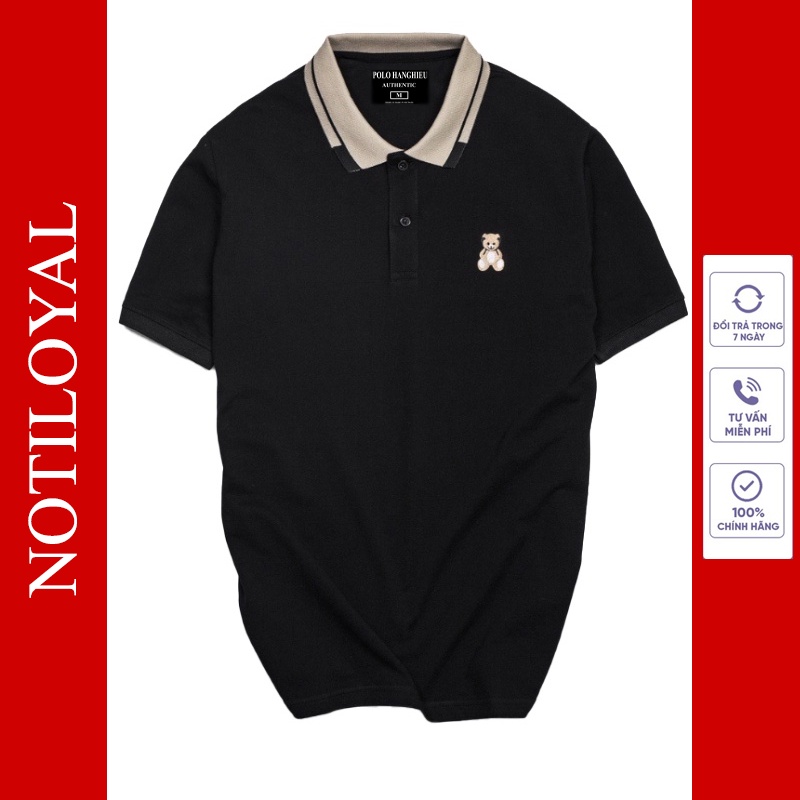 Áo Polo nam nữ TEDDY vải cotton form slimfit body đẹp cao cấp PL01 - Notiloyal