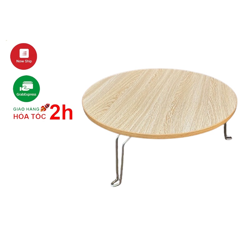 [BÀN XẾP HỌC SINH] Bàn xếp học sinh làm từ gỗ hình tròn đường kính 59cm, gấp, xếp lại gọn gàng, tiết kiệm không gian