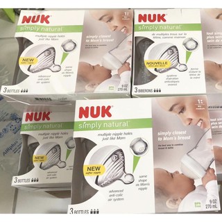 Bình sữa NUK simply natural cho bé