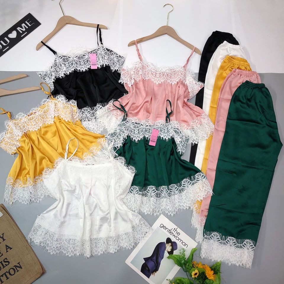 Bộ Lụa Ren 2 Dây Cực Đẹp