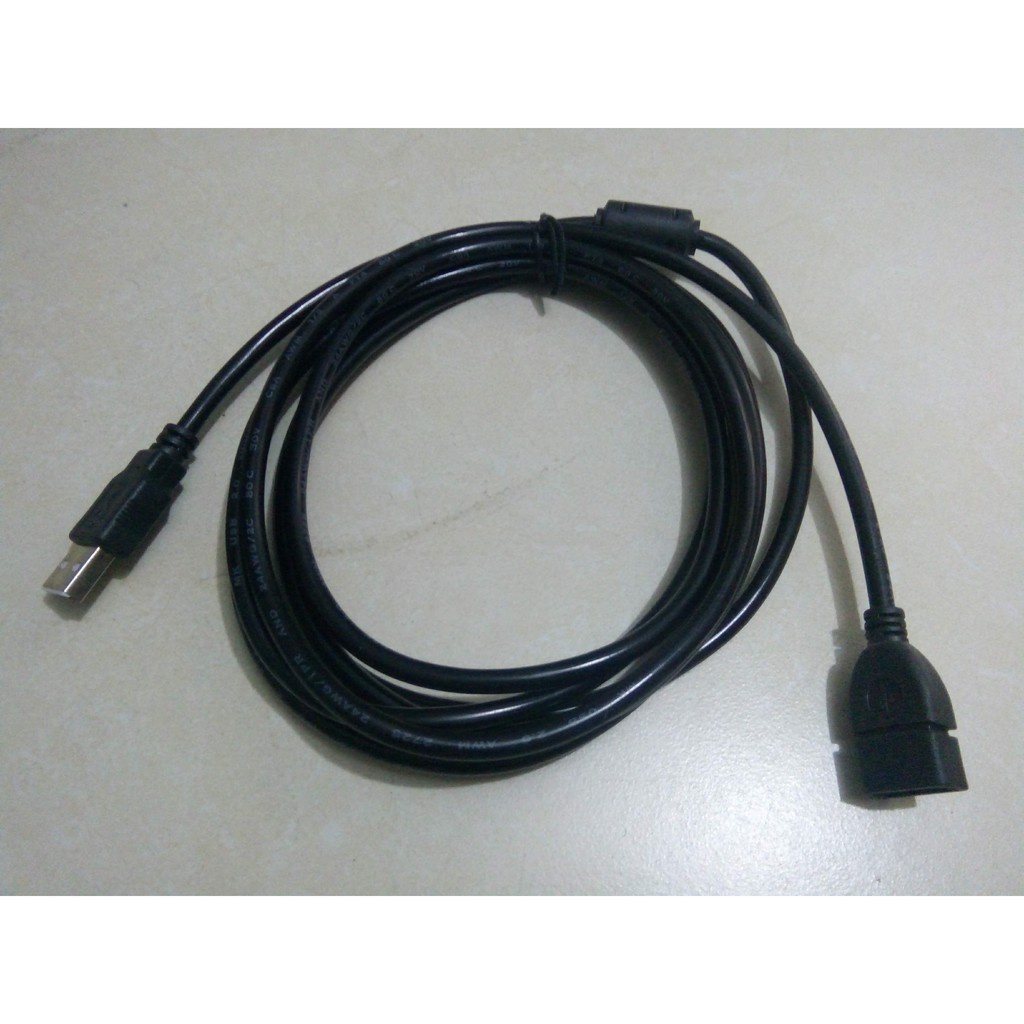 Dây USB nối dài 5m - USB TO USB BLACK - CÁP USB ĐEN